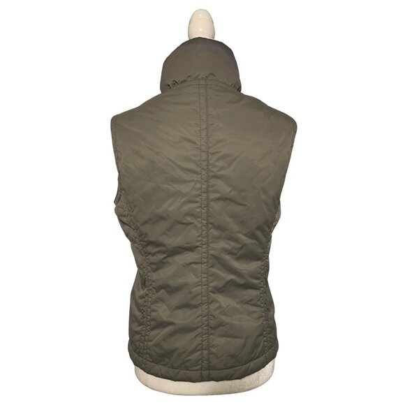 jet set JSX womens solid gray puffer vest size 2 Small Italy - Picture 2 of 6